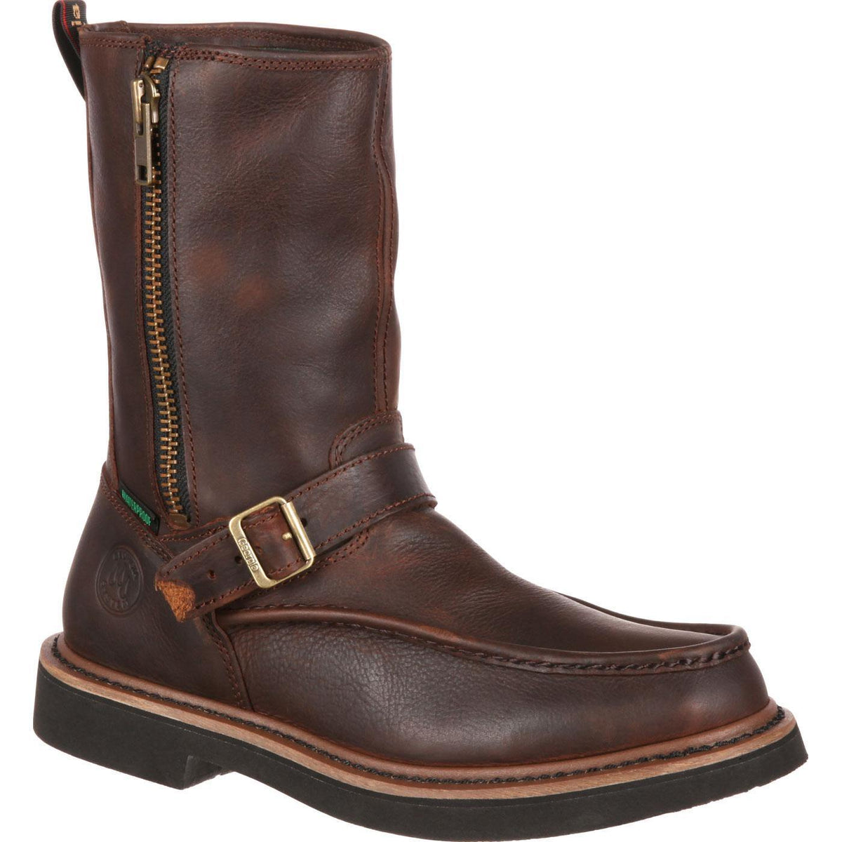 Georgia Boot Side Zip Waterproof Work Wellington - Flyclothing LLC