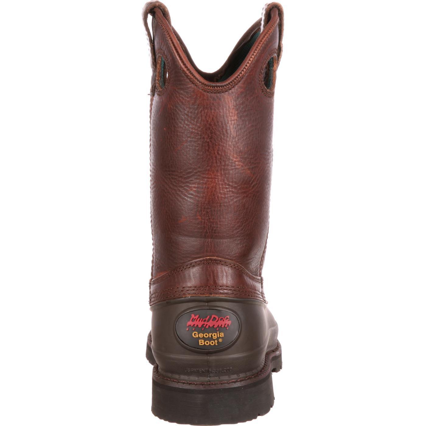 Georgia Boot Muddog Steel Toe Wellington Work Boot - Flyclothing LLC