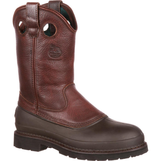 Georgia Boot Muddog Steel Toe Wellington Work Boot - Georgia Boot