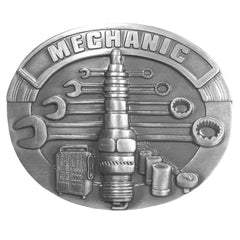 Mechanic Antiqued Belt Buckle - Siskiyou Buckle