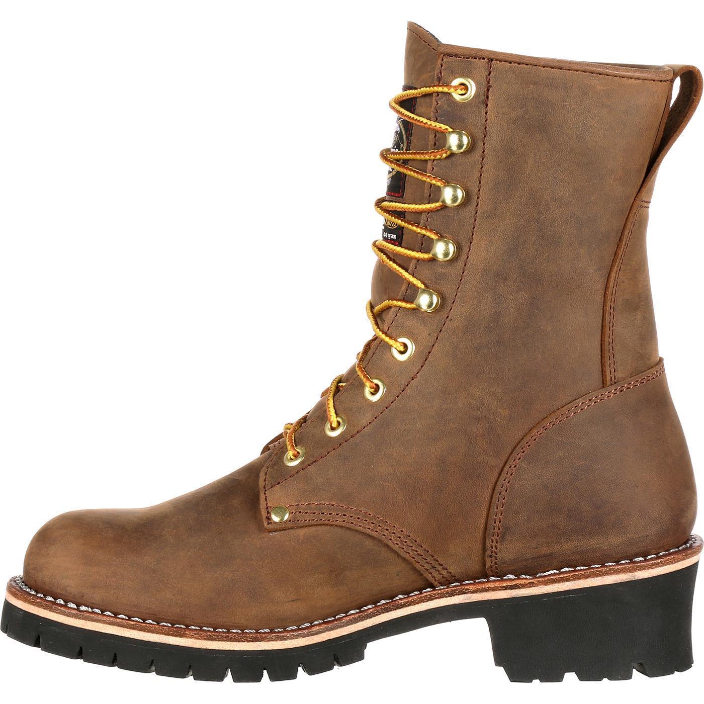 Georgia Boot Steel Toe Waterproof 400G Insulated Logger Work Boot - Georgia Boot