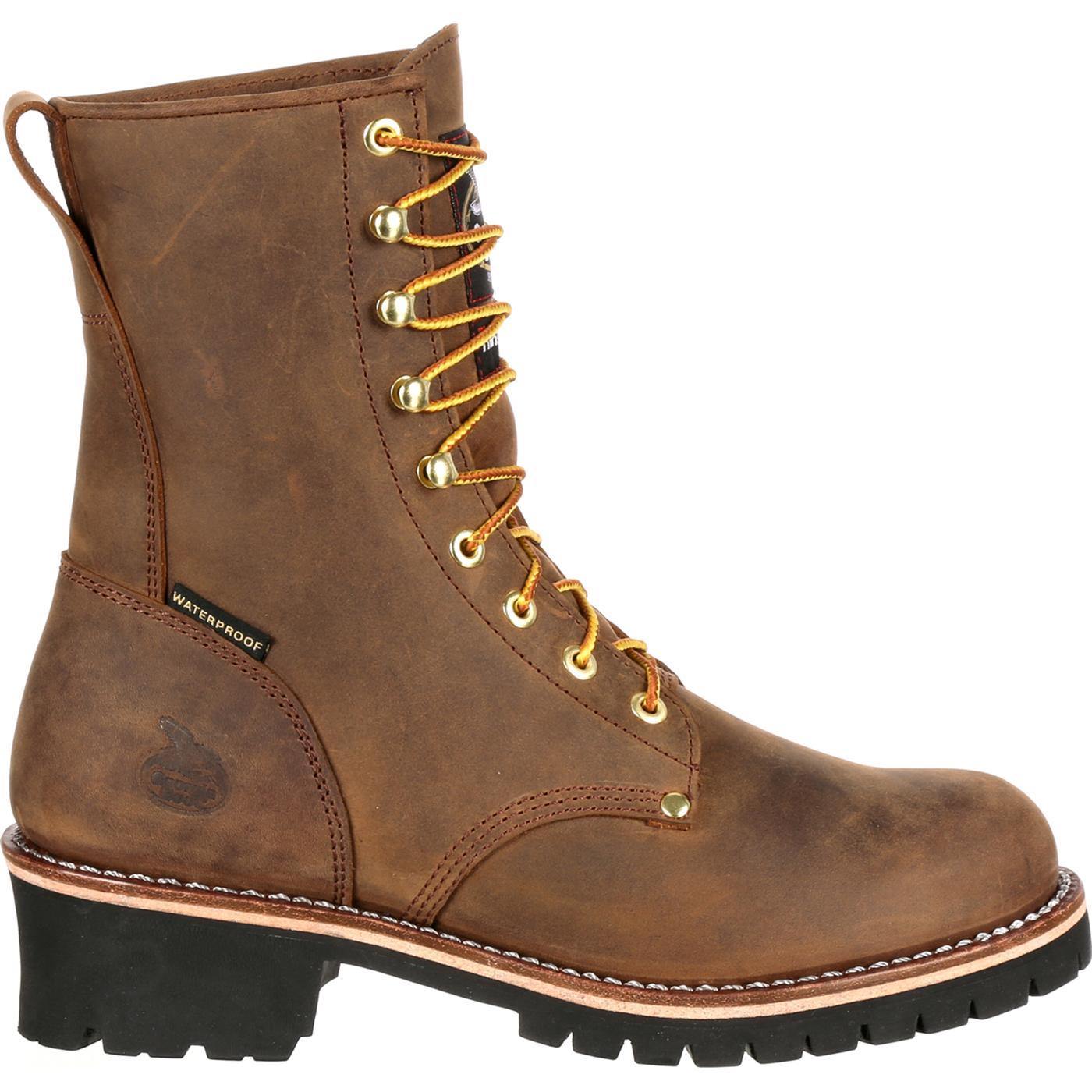 Georgia Boot Steel Toe Waterproof 400G Insulated Logger Work Boot - Georgia Boot