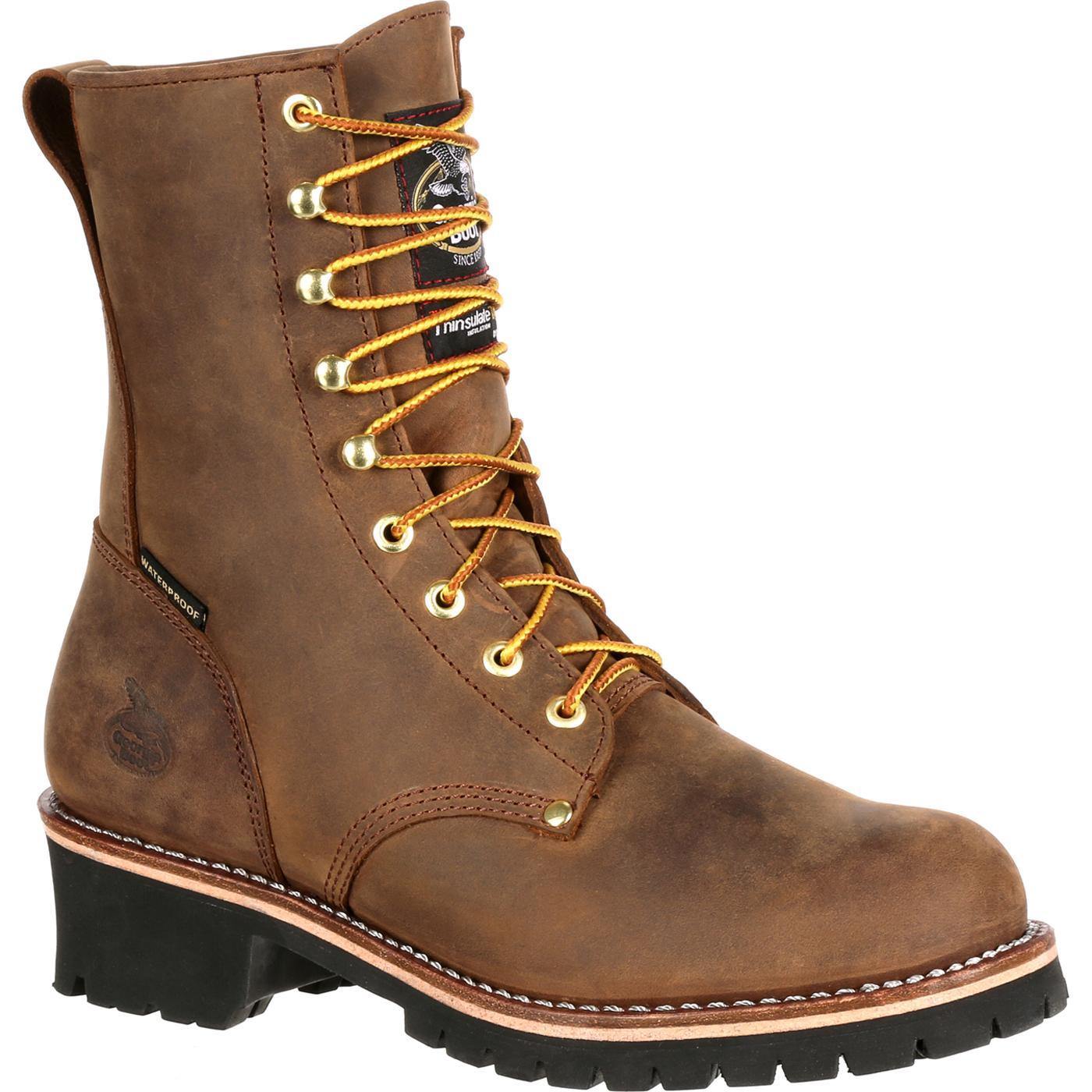 Georgia Boot Steel Toe Waterproof 400G Insulated Logger Work Boot - Georgia Boot
