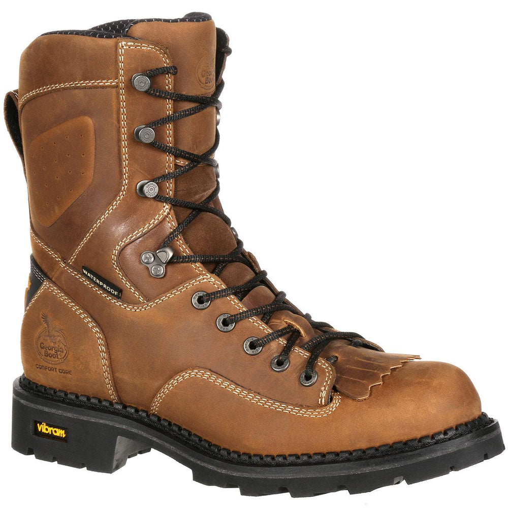 Georgia Boot Comfort Core Waterproof Low Heel Logger Work Boot - Georgia Boot