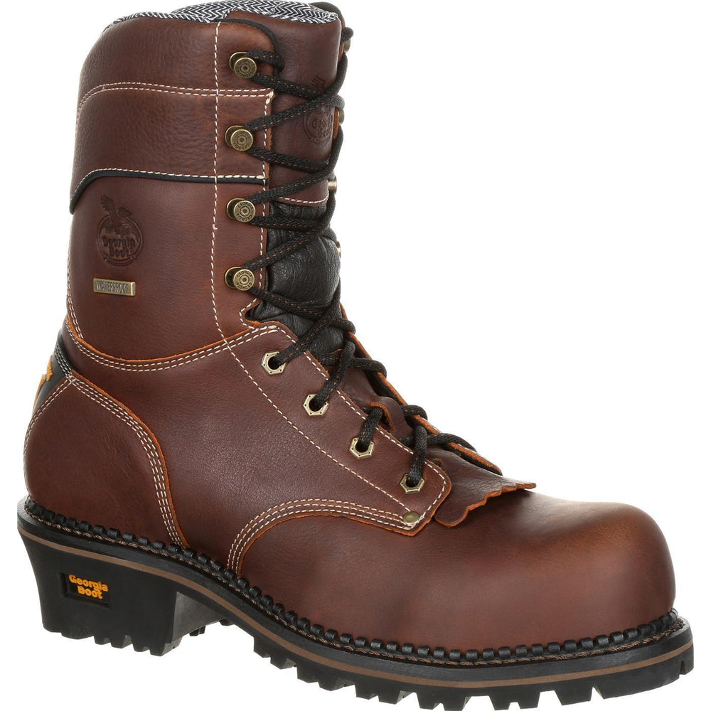 Georgia Boot AMP LT Logger Composite Toe Waterproof Work Boot - Georgia Boot