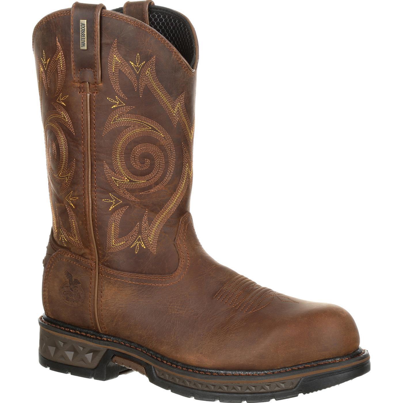 Georgia Boot Carbo-Tec LT Composite Toe Waterproof Work Wellington - Flyclothing LLC