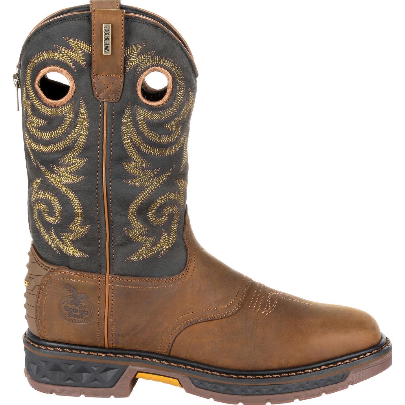 Georgia Boot Carbo-Tec LT Waterproof Pull-on Work Boot - Georgia Boot
