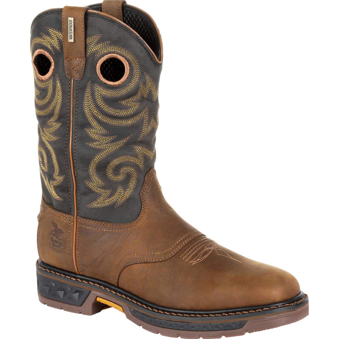 Georgia Boot Carbo-Tec LT Waterproof Pull-on Work Boot - Georgia Boot - Flyclothing LLC
