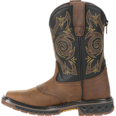 Georgia Boot Carbo-Tec LT Big Kids Pull-On Saddle Boot - Georgia Boot