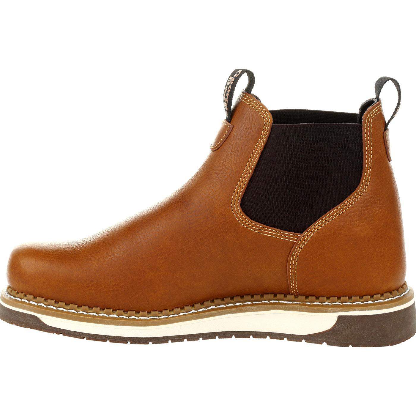 Georgia Boot AMP LT Wedge Chelsea Work Boot - Georgia Boot - Flyclothing LLC