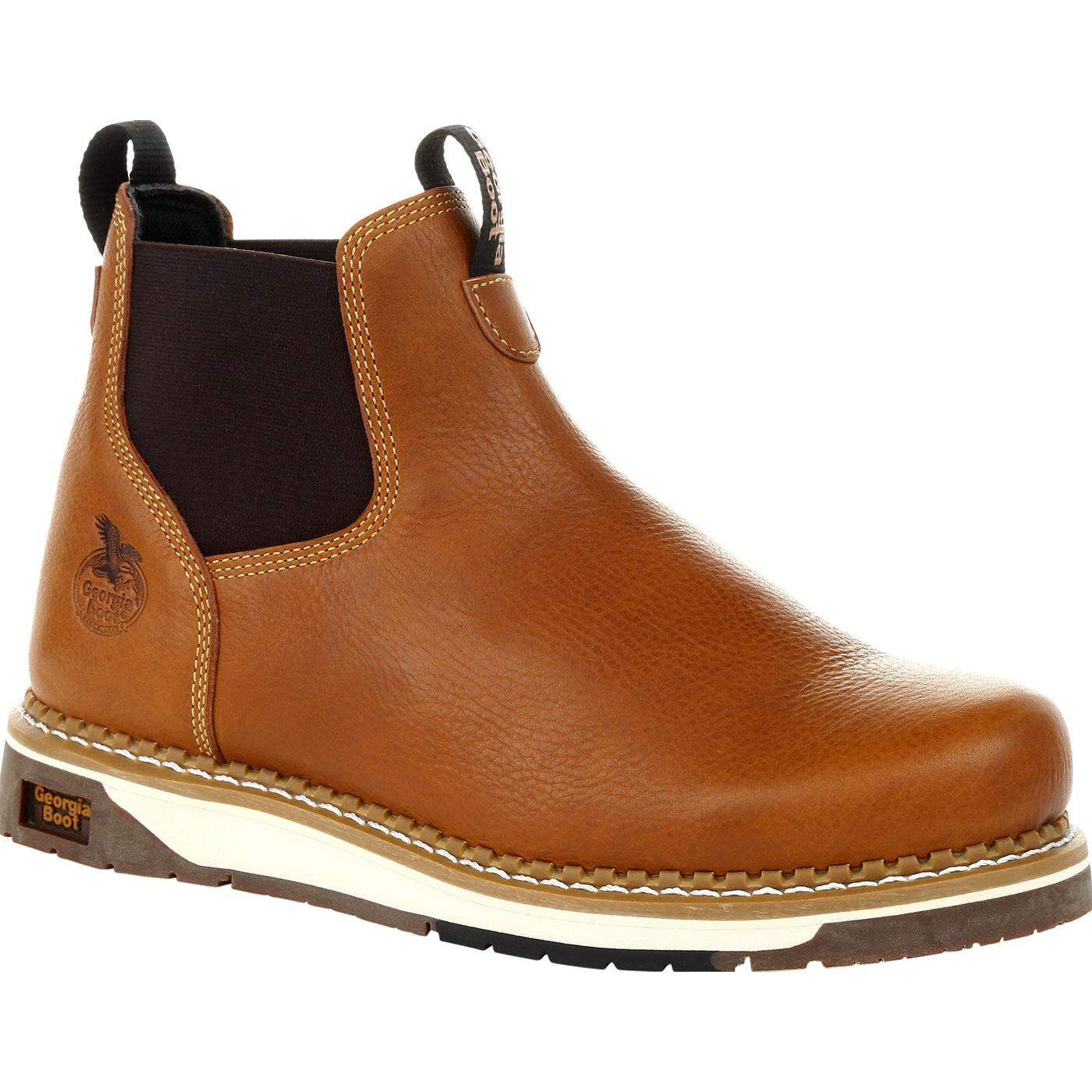 Georgia Boot AMP LT Wedge Chelsea Work Boot - Georgia Boot - Flyclothing LLC