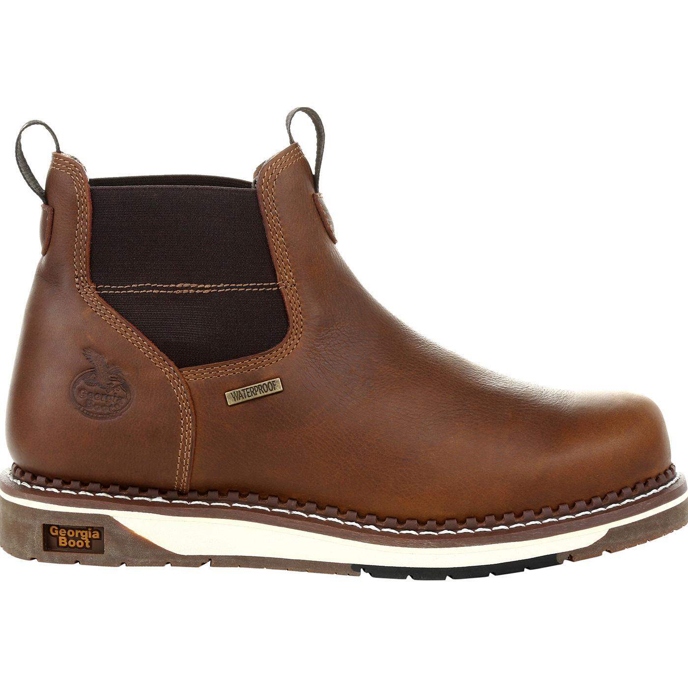 Georgia Boot Wedge Waterproof Chelsea Work Boot - Georgia Boot - Flyclothing LLC