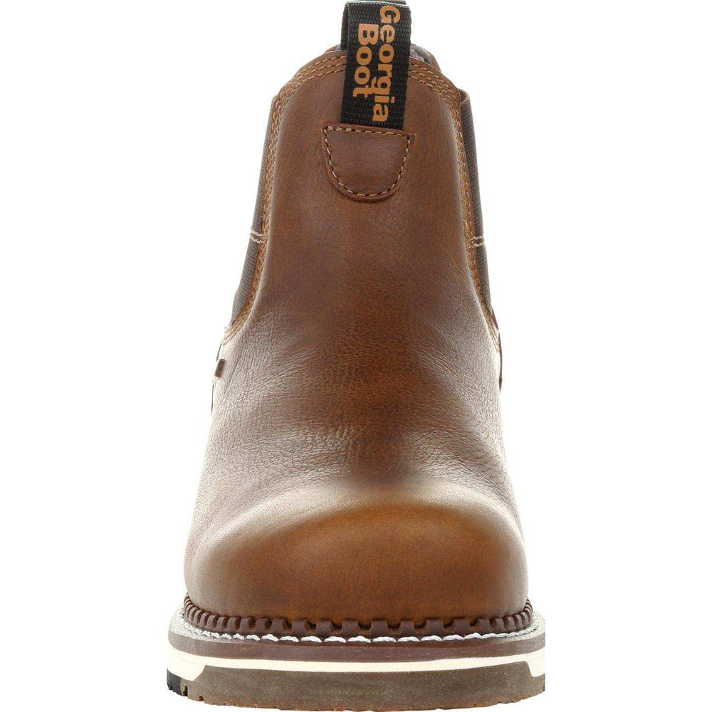 Georgia Boot AMP LT Wedge Steel Toe Waterproof Chelsea Work Boot - Georgia Boot - Flyclothing LLC
