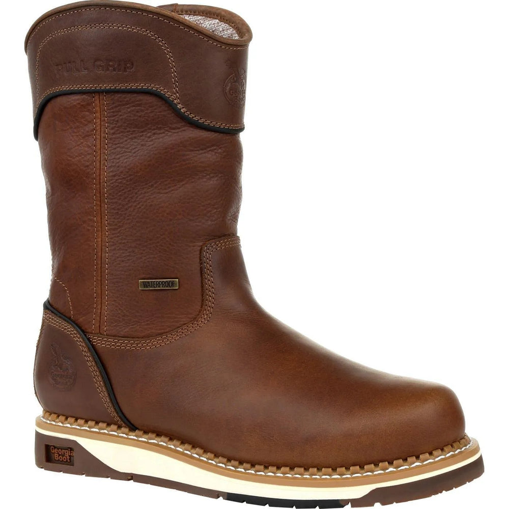 Georgia Boot AMP LT Wedge Waterproof Pull On Work Boot - Georgia Boot