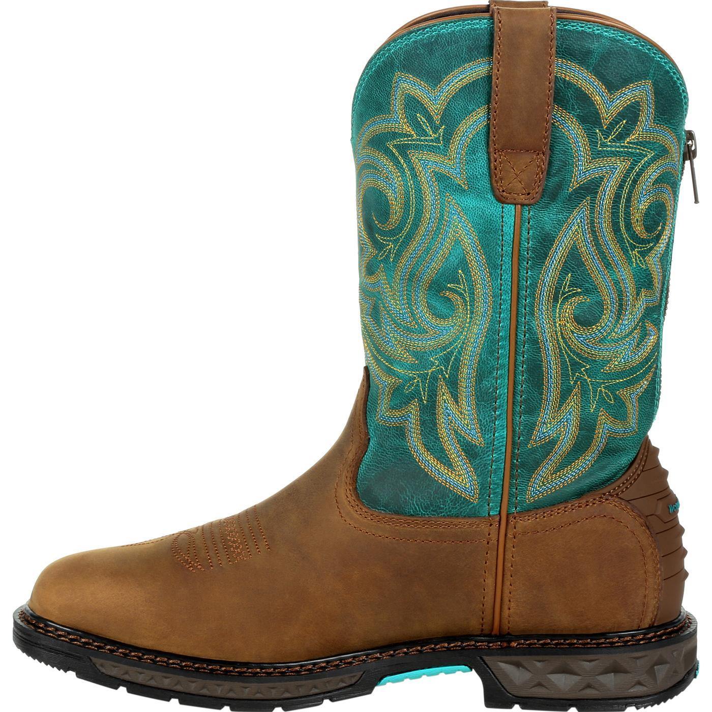 Georgia Boot Carbo-Tec LT Women's Steel Toe Waterproof Pull-On Boot - Georgia Boot