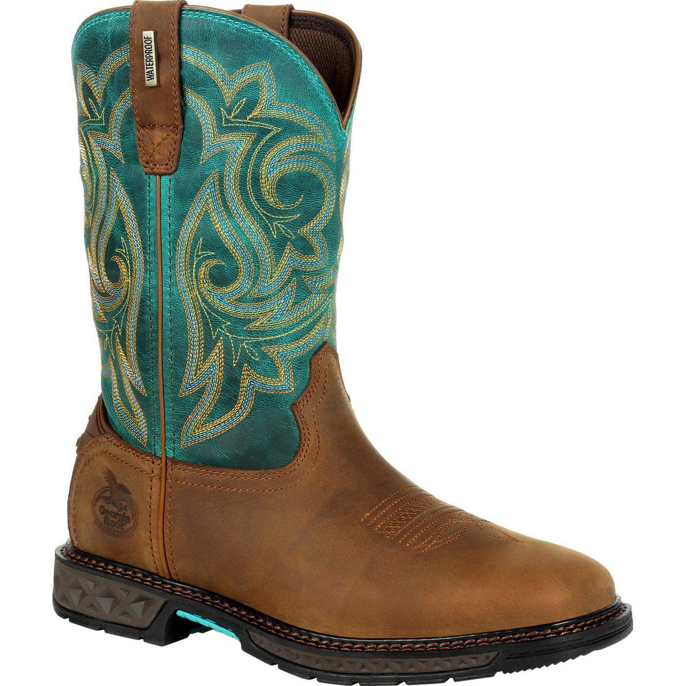 Georgia Boot Carbo-Tec LT Women's Steel Toe Waterproof Pull-On Boot - Georgia Boot - Flyclothing LLC