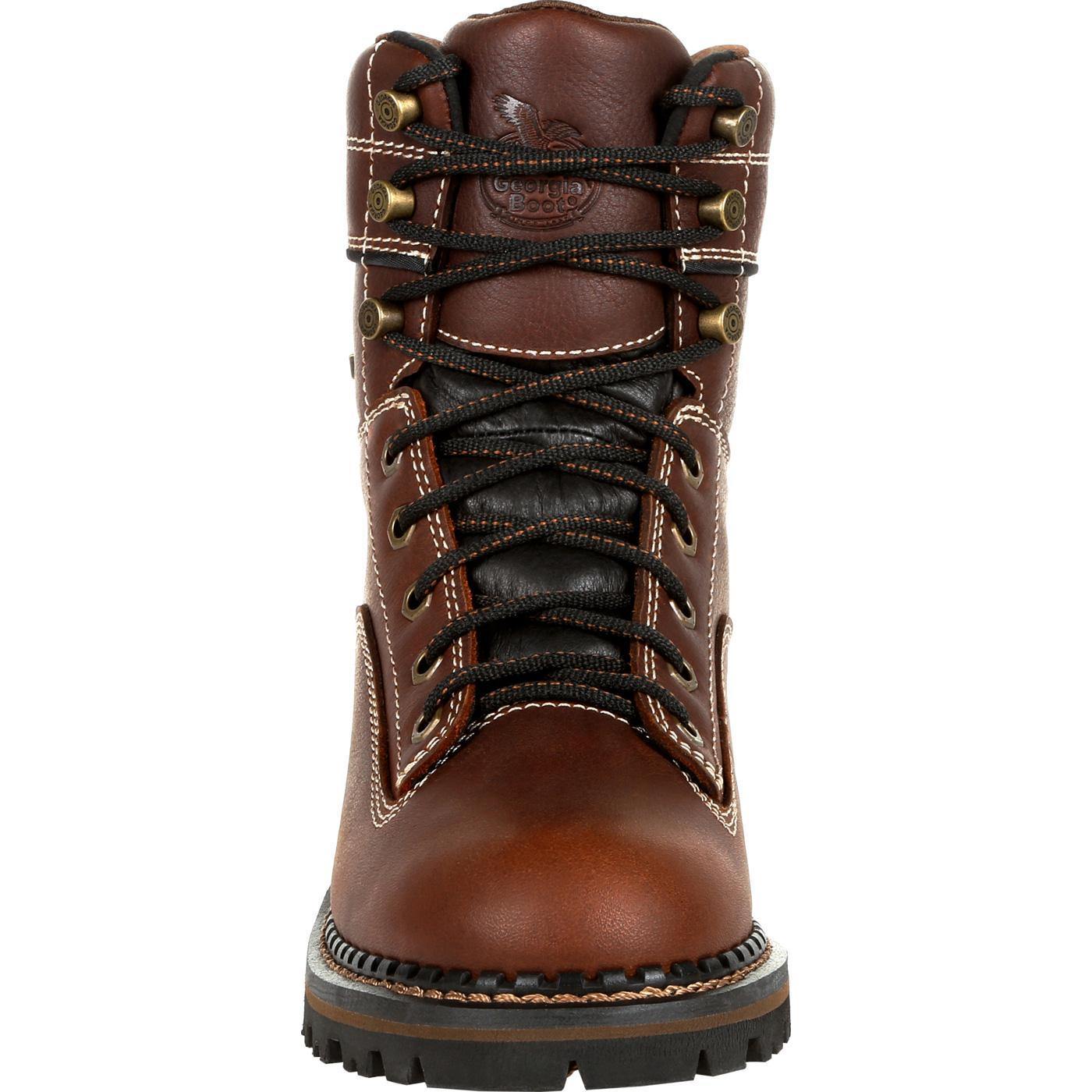 Georgia Boot AMP LT Logger Women's Waterproof Low Heel Logger Boot - Georgia Boot