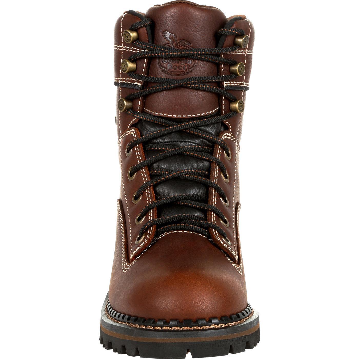 Georgia Boot AMP LT Logger Women's Waterproof Low Heel Logger Boot - Flyclothing LLC