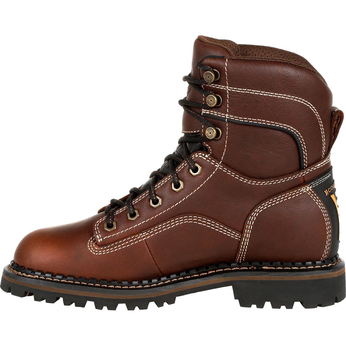 Georgia Boot AMP LT Logger Women's Waterproof Low Heel Logger Boot - Flyclothing LLC