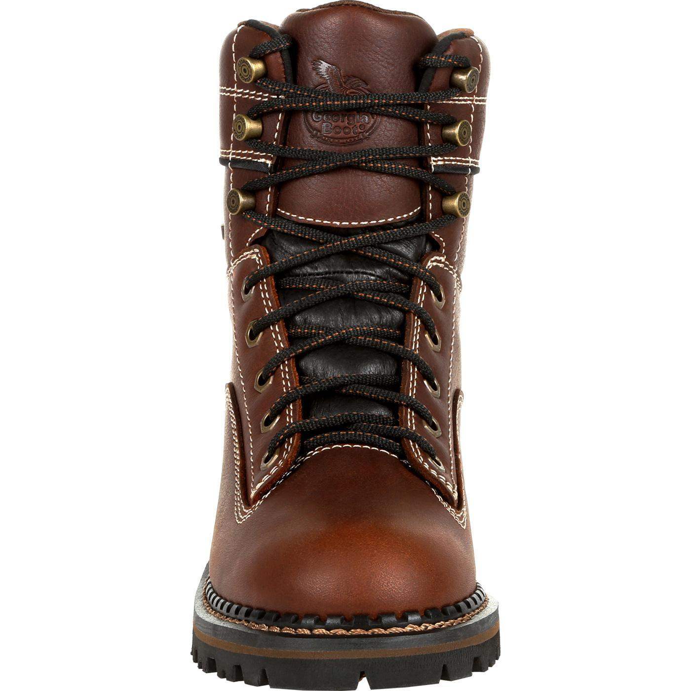 Georgia Boot AMP LT Logger Women's Alloy Toe Waterproof Low Heel Logger Boot - Georgia Boot - Flyclothing LLC