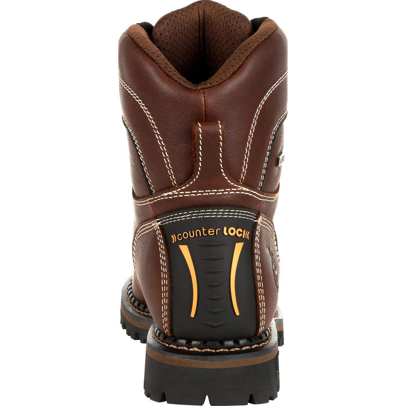 Georgia Boot AMP LT Logger Women's Alloy Toe Waterproof Low Heel Logger Boot - Georgia Boot - Flyclothing LLC