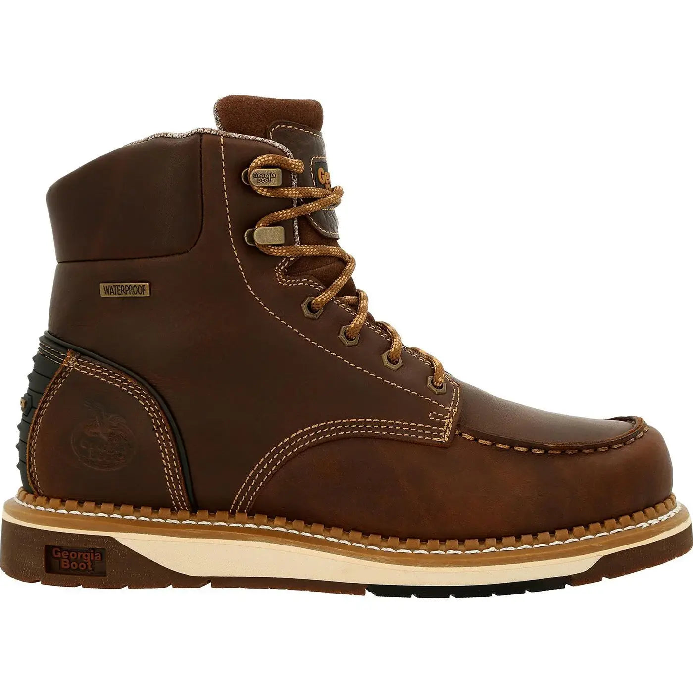 Georgia Boot AMP LT Wedge Waterproof Moc-Toe Work Boot - Georgia Boot - Flyclothing LLC
