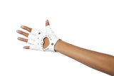 Roma Costume Pair of Gloves with Cut-out Heart and Stones - Roma Costume