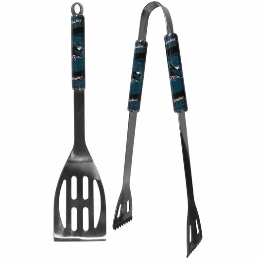 San Jose Sharks® 2 pc Steel BBQ Tool Set - Siskiyou Buckle