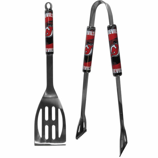 New Jersey Devils® 2 pc Steel BBQ Tool Set - Siskiyou Buckle
