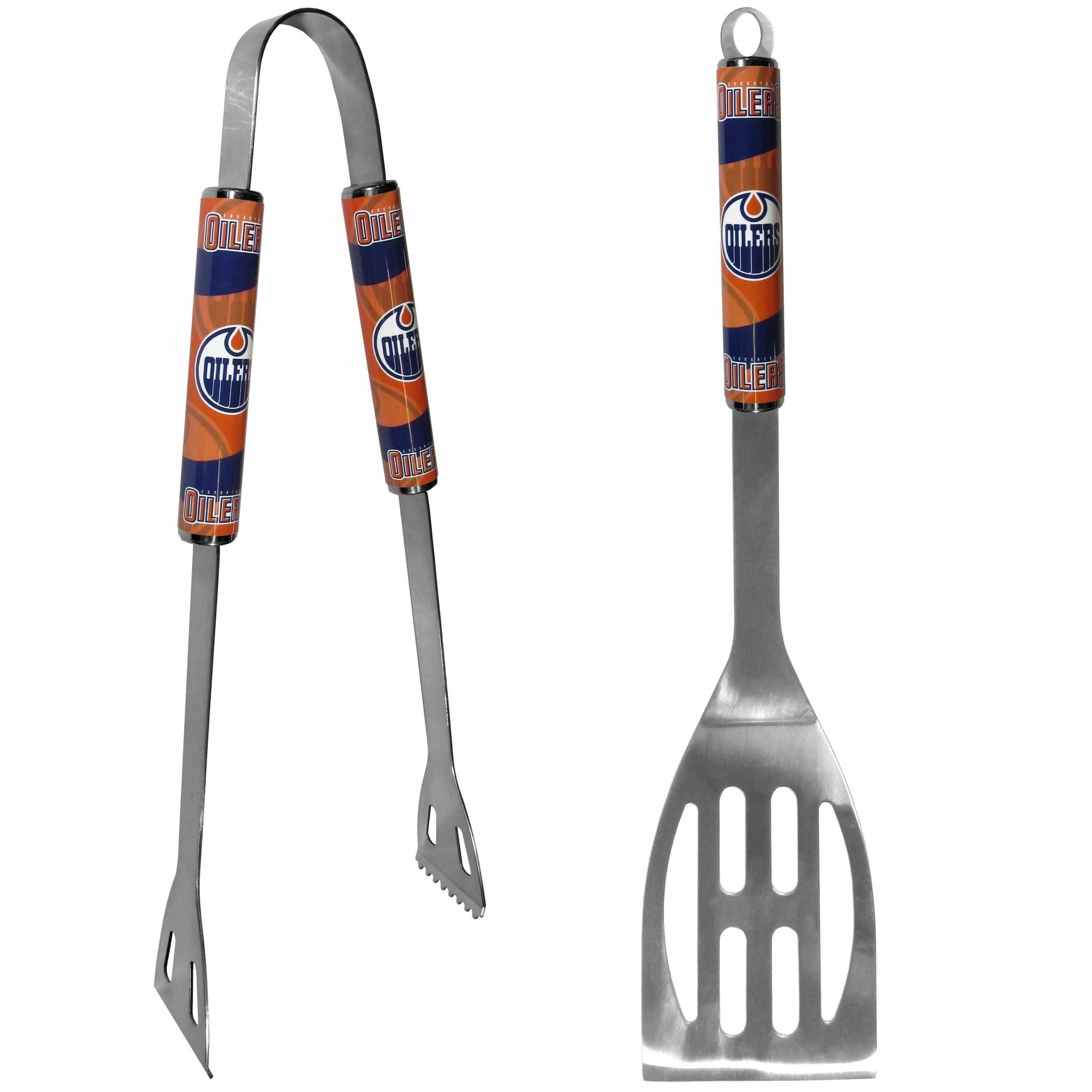 Edmonton Oilers® 2 pc Steel BBQ Tool Set - Siskiyou Buckle - Flyclothing LLC