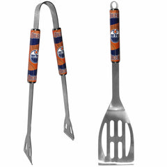 Edmonton Oilers® 2 pc Steel BBQ Tool Set - Siskiyou Buckle