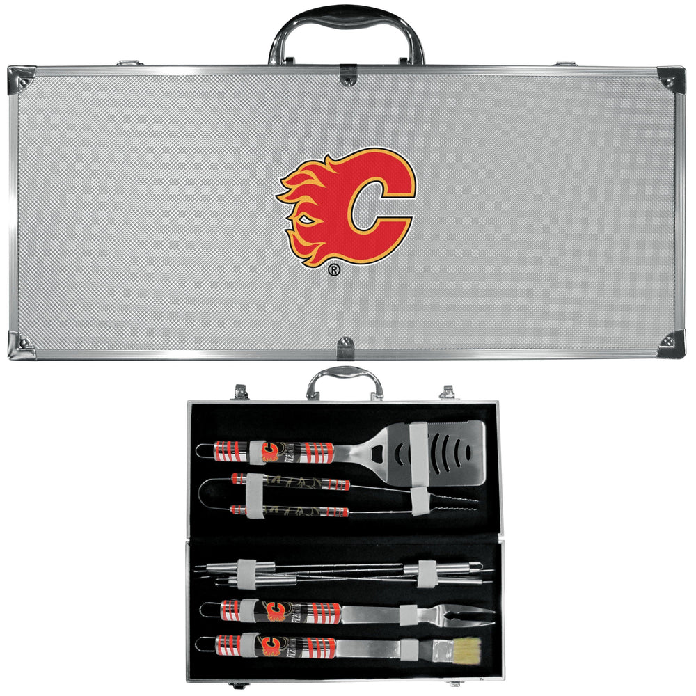 Calgary Flames® 8 pc Tailgater BBQ Set - Siskiyou Buckle