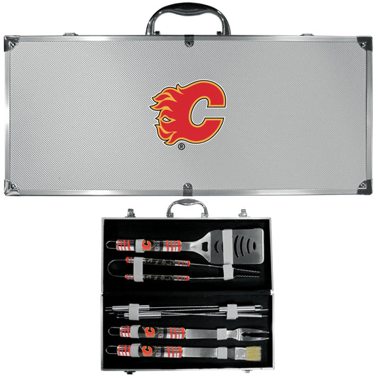 Calgary Flames® 8 pc Tailgater BBQ Set - Siskiyou Buckle