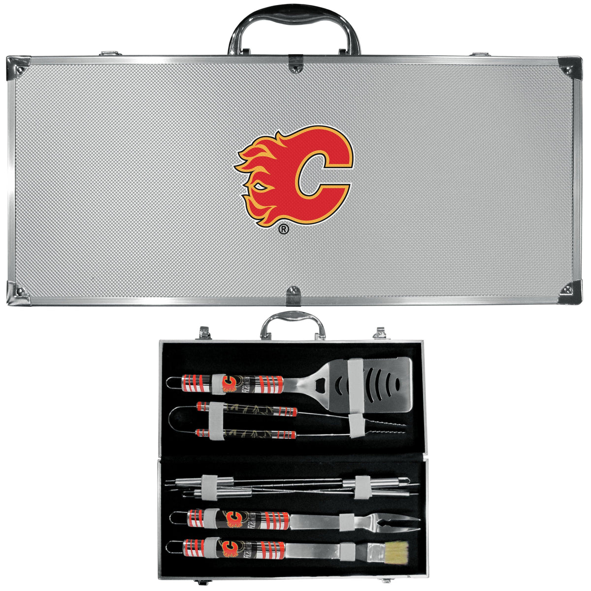 Calgary Flames® 8 pc Tailgater BBQ Set - Flyclothing LLC