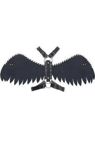 Daisy Corsets Black & White Layered Wing Body Harness - Daisy Corsets - Flyclothing LLC