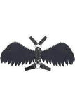 Daisy Corsets Black & White Layered Wing Body Harness - Daisy Corsets