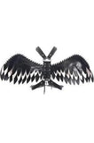 Daisy Corsets Black & White Layered Wing Body Harness - Daisy Corsets