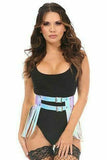 Daisy Corsets Blue/Purple Holo Fringe Skirt - Daisy Corsets