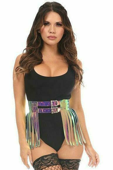 Daisy Corsets Rainbow Gold Holo Fringe Skirt - Daisy Corsets