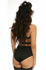 Daisy Corsets Black/Gold Vegan Leather Body Harness - Daisy Corsets - Flyclothing LLC