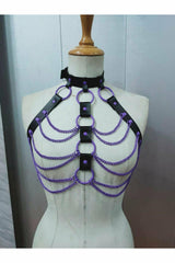 Daisy Corsets Candy Collection - Purple Chain Harness