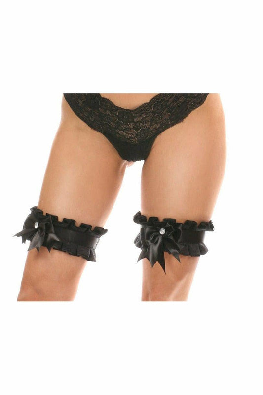 Daisy Corsets Kitten Collection Black Lace Leg Garters (set of 2) - Daisy Corsets