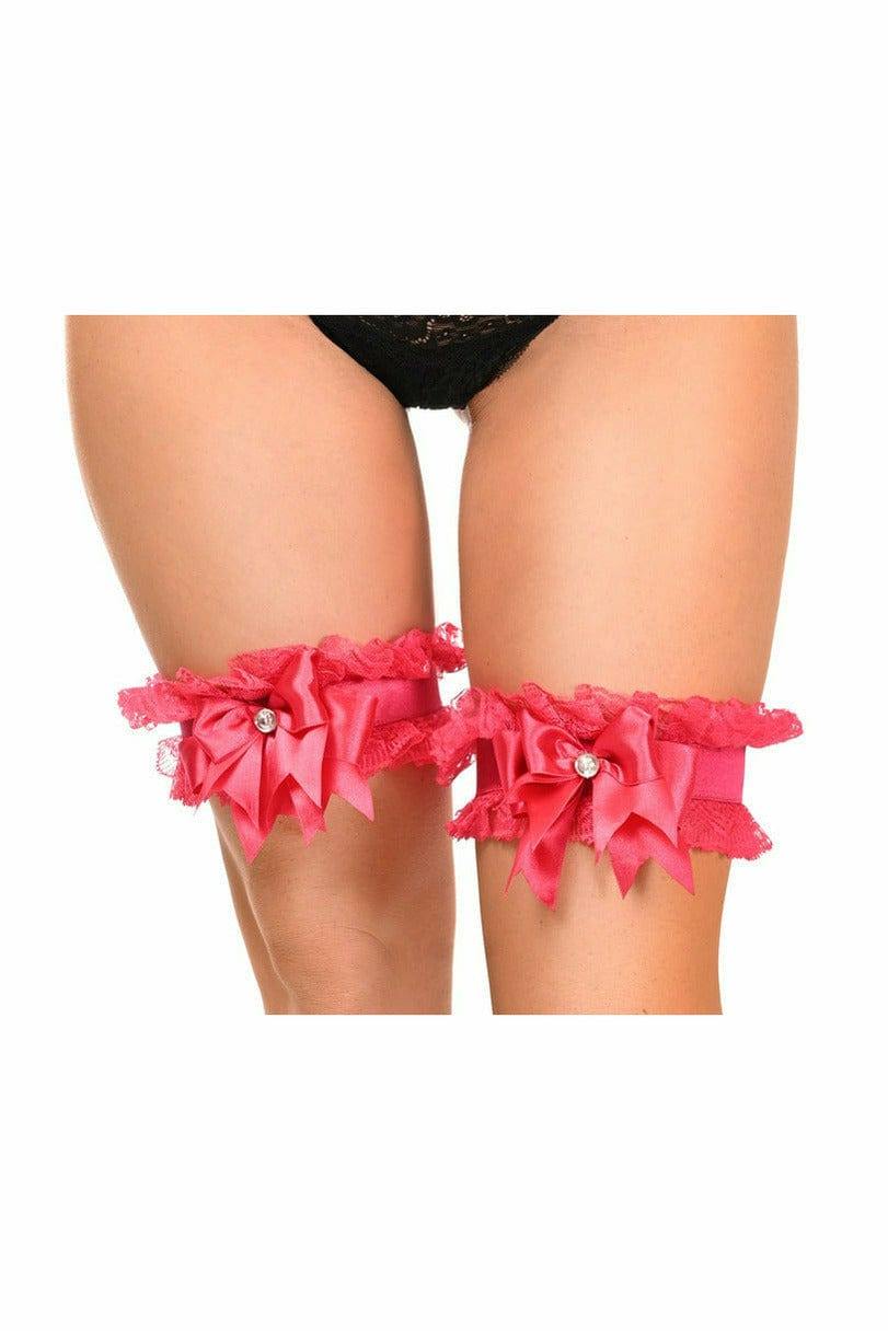 Daisy Corsets Kitten Collection Fuchsia/Fuchsia Lace Garters (set of 2) - Daisy Corsets