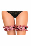 Daisy Corsets Kitten Collection Dusty Rose Velvet Leg Garters (Set of 2) - Daisy Corsets