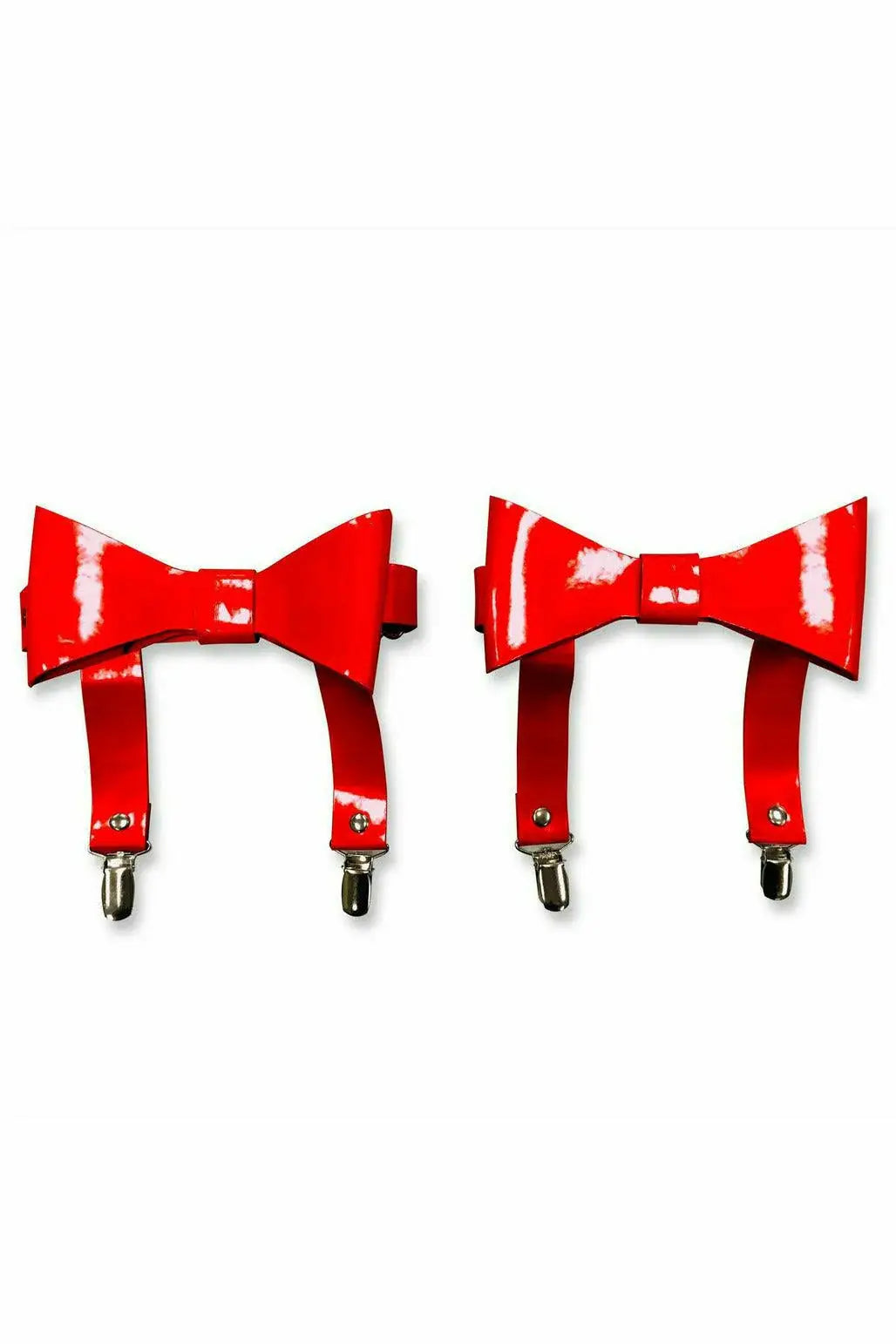 Daisy Corsets Red Patent Garters (set of 2) - Daisy Corsets - Flyclothing LLC