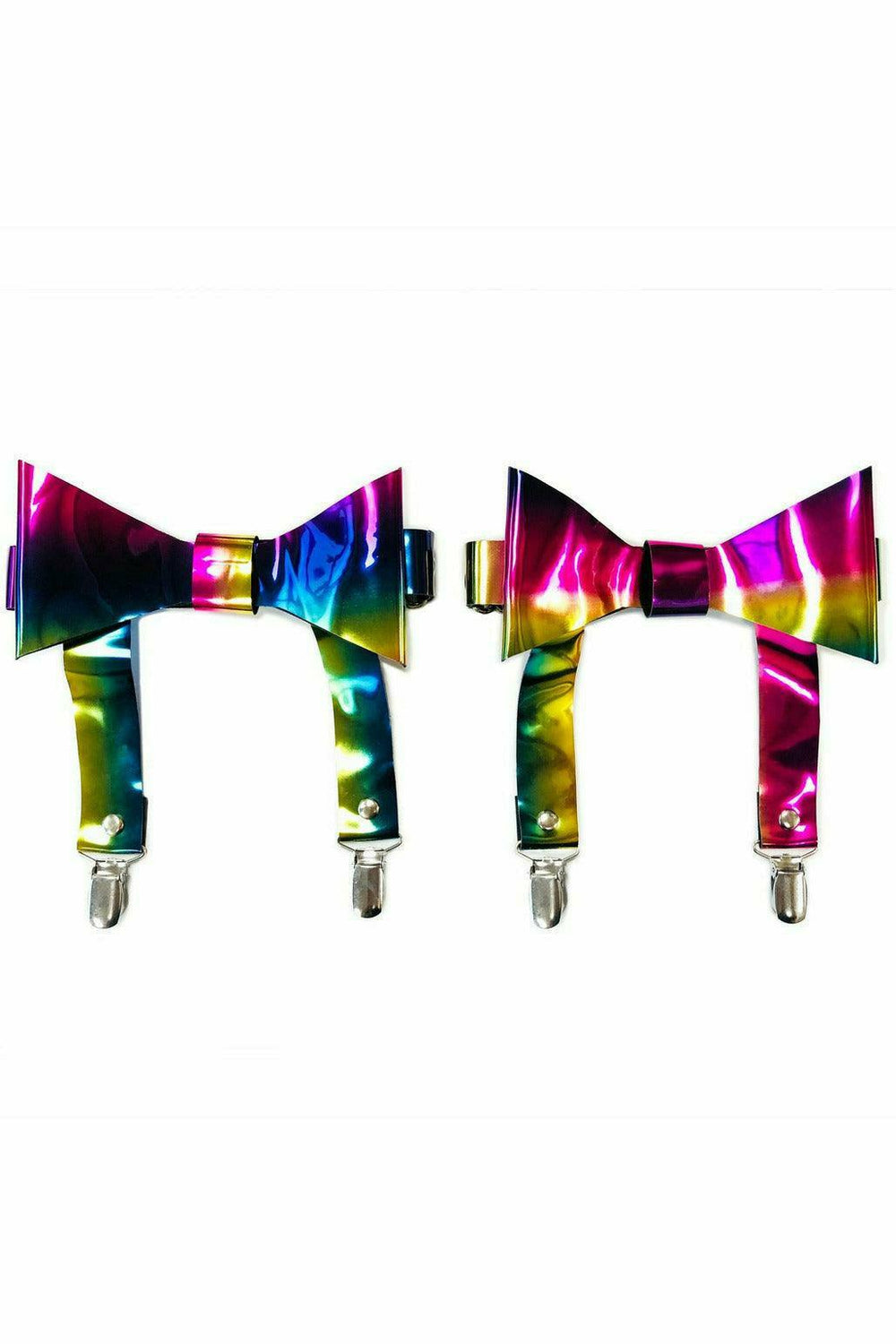 Daisy Corsets Rainbow Holo Garters (set of 2) - Daisy Corsets