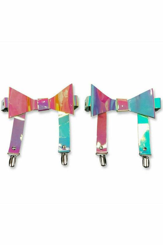Daisy Corsets Rainbow Holo Garters (set of 2) - Daisy Corsets
