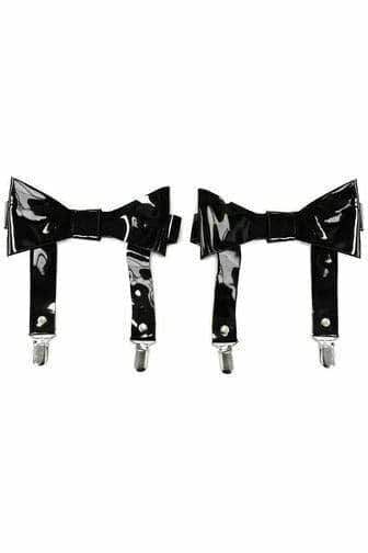 Daisy Corsets Black Patent Garters (set of 2) - Daisy Corsets - Flyclothing LLC
