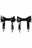 Daisy Corsets Black Patent Garters (set of 2) - Daisy Corsets