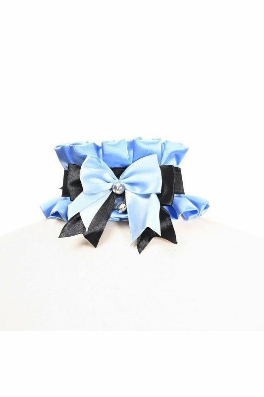 Kitten Collection Blue/Black Choker - Daisy Corsets